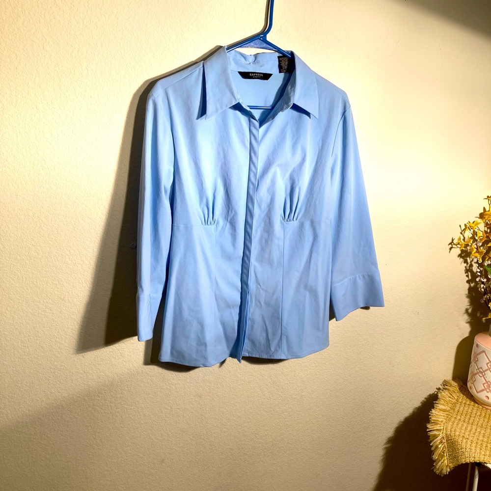ESPRESS Stretch Blue Women’s blouse